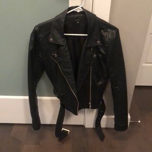 Aritzia talula pleather jacket